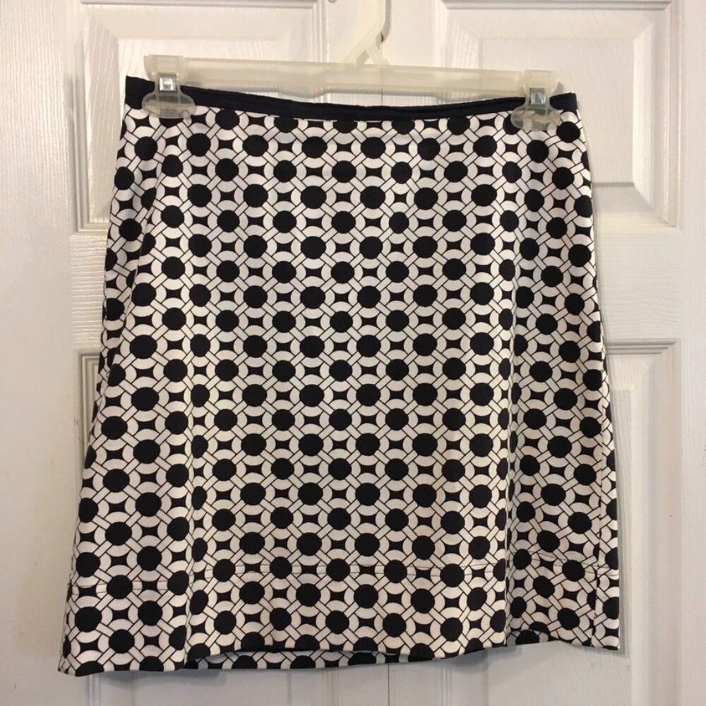 Talbots 6P Womens Houndstooth Mini Skirt NWOT